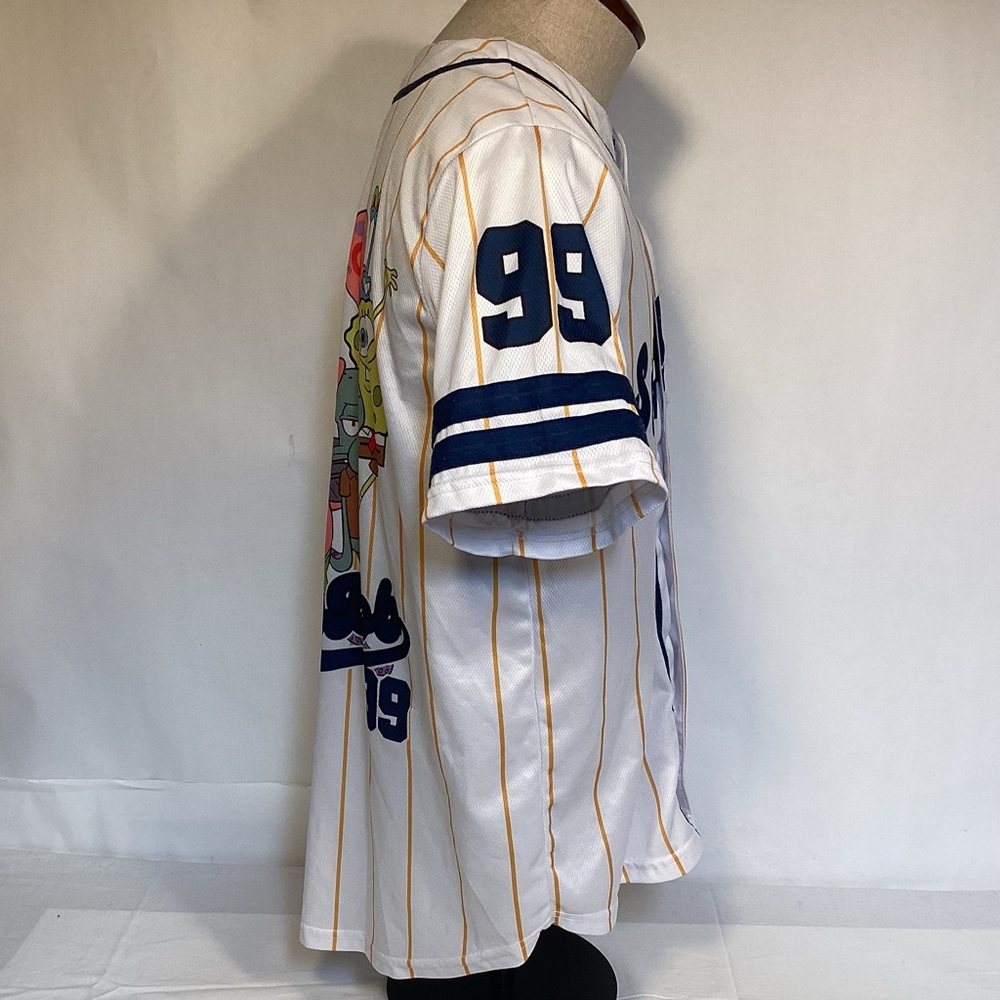 SpongeBob SquarePants Baseball Jersey Men’s size Large - Picture 5 of 11